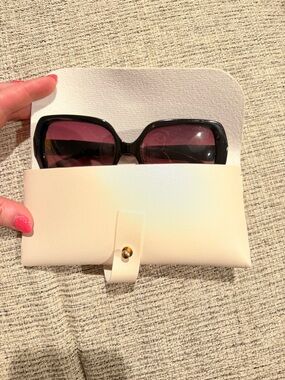 Oscar de la Renta Oversized Black Sunglasses NWT UV Protection Chic
